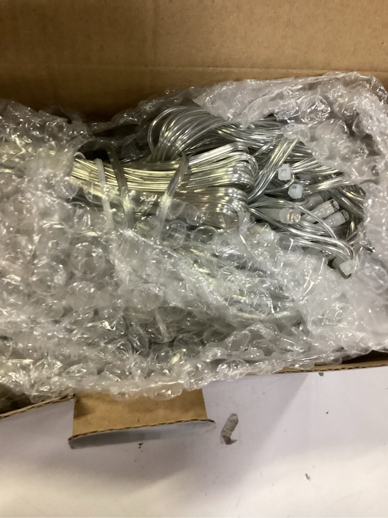 Condition photo showing New/Like New for solhice led curtain lights outdoor 20ft x10ft, 600 led plug in hanging string lights indoor bedroom, twinkle light backdrop for outside wedding decor, warm white (not connectable) warm white 20ft x 10ft