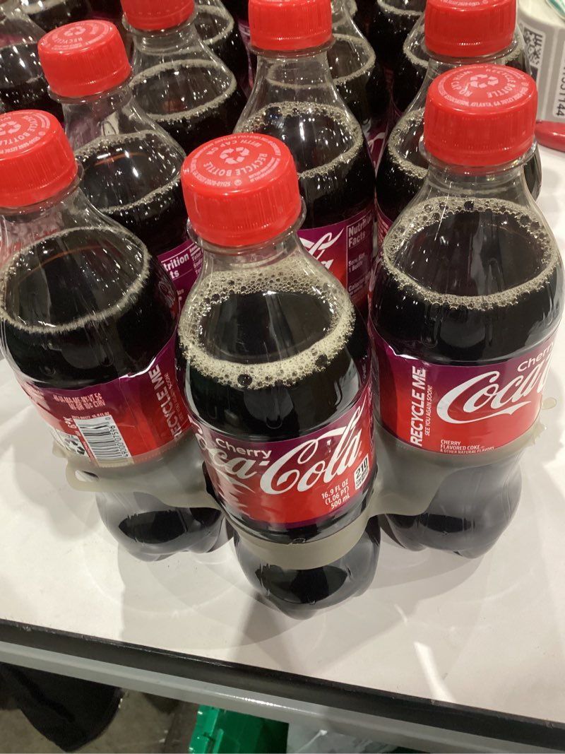 Condition photo showing New/Like New for Coca-Cola Cherry Soda Soft Drink, 16.9 fl oz, 6 Pack
