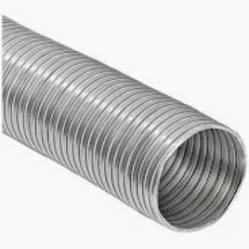5" x 8 ft. flexible semi-rigid aluminum duct (crimp lock)