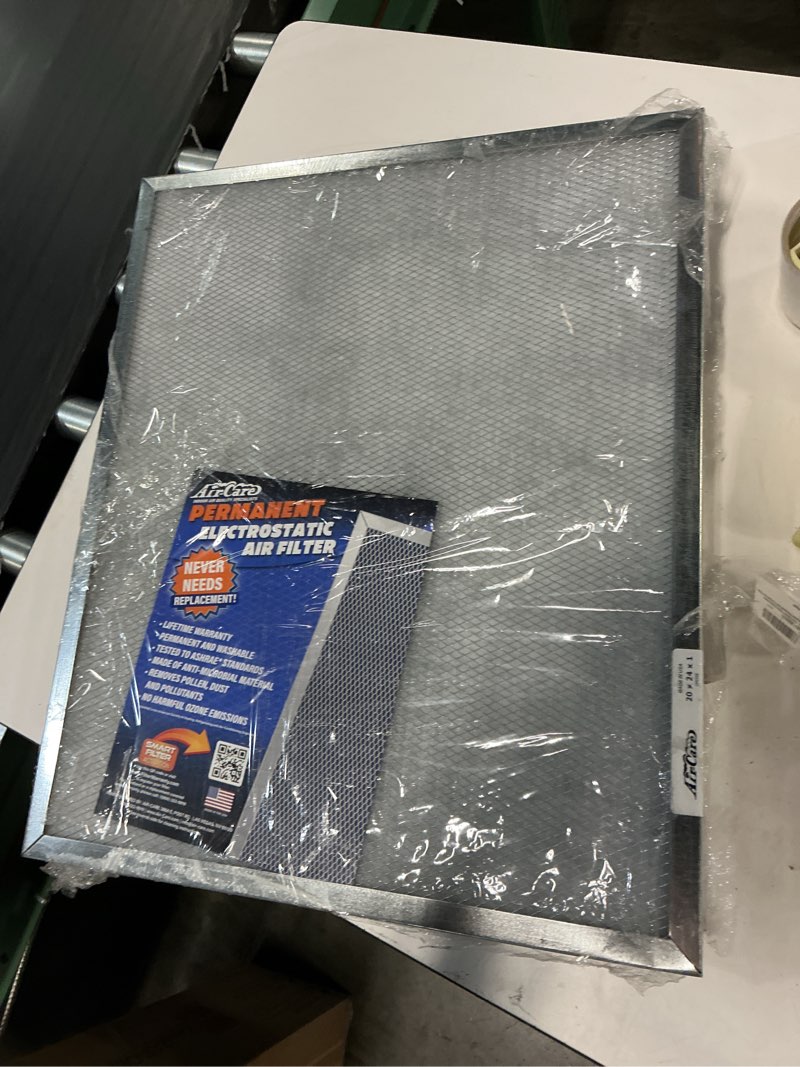Condition photo showing New/Like New for qty 2) air-care 18 x 25 x 1 in. permanent washable flexible air filter 422262