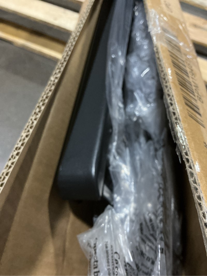 Condition photo showing As Is for Mellow 1.6 Inch Metal Bunkie Board Mattress Support for Bed Frames, Box Spring or Bed Slat Replacement, Easy Assembly, Full, Black Full Metal Slats