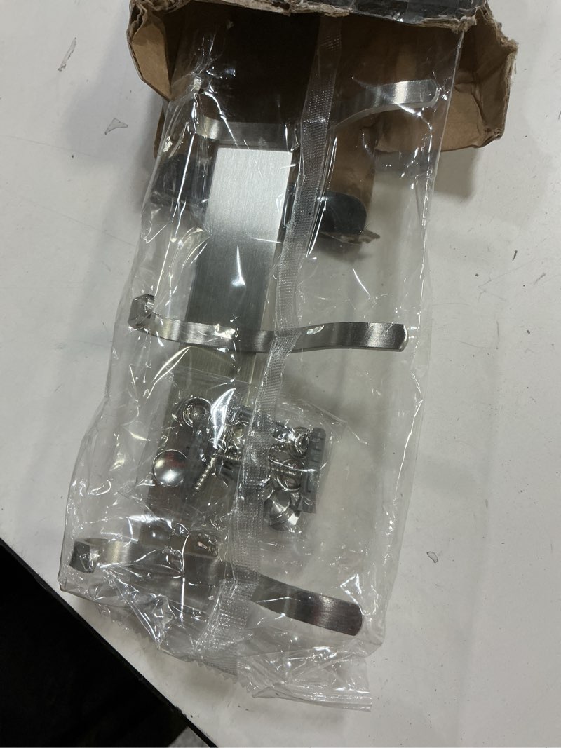 Condition photo showing Good Condition for Wall Hooks Heavy Duty, 23 Inch Coat Rack Wall Mount with 8 Hooks, Silver Wall Hooks for Hanging Backpack, Bag, Purse, Clothes, Hat, Coat, Towel | Entryway & Bathroom Storage Organization Hanger Silver 8 Hooks