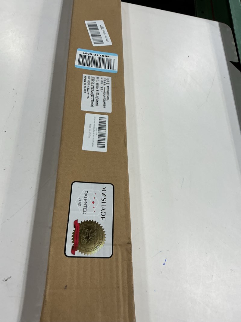 Condition photo showing New/Like New for MYshade Cordless Blackout Window Blinds & Shades Pull Down Room Darkening Window Shades Light Blocking Honeycomb Cellular Shade for Indoor Windows Easy to Install 27 inch Wide, H72 White Blinds Color-coordinated White 27"W x 72"H