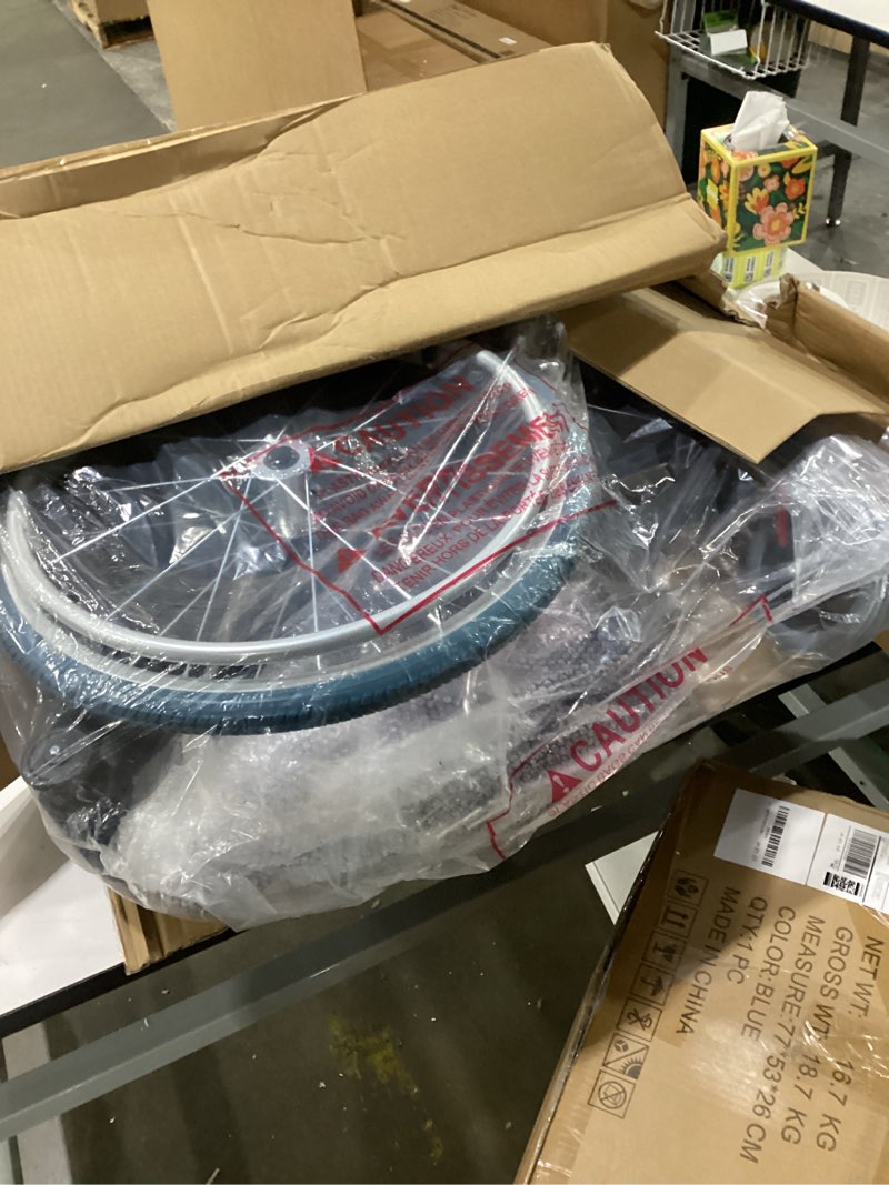 Condition photo showing New/Like New for Ultra Lightweight Foldable Wheelchair, Wheelchairs for Adults, Weights only 22 lbs, Portable & Transport Wheelchair with Handbrakes, Swing Away Footrests and Anti-tippers