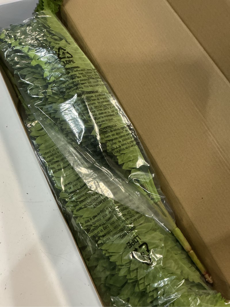 Condition photo showing New/Like New for forest prince 35" ferns artificial bush plants large, 2 artificial boston ferns with 39 fronds for o