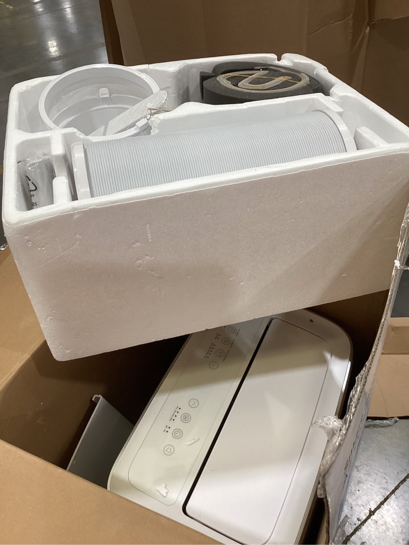 Condition photo showing As Is for midea smart inverter 10,000 btu doe portable air conditioner