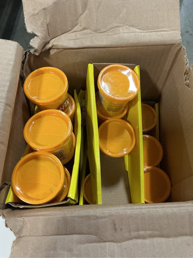 Condition photo showing Good Condition for play-doh modeling compound 27 pack case of orange , non-toxic, 3 oz cans of assort. colors, back to school classroom supplies, preschool toys, ages 2+ (amazon exclusive)