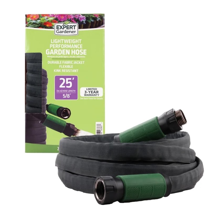 expert gardener lightweight performance garden hose 25 ft