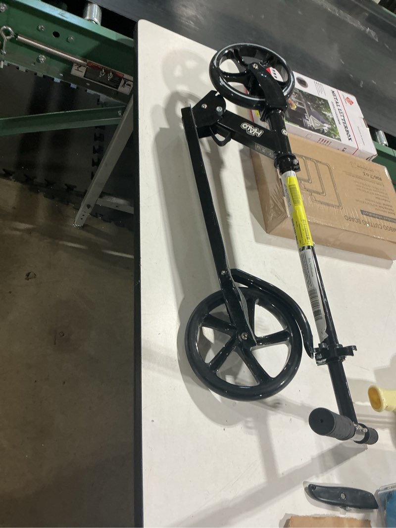 Condition photo showing Good Condition for halo rise above supreme big wheel (8 ) scooter - black - adults and kids - no assembly - unisex