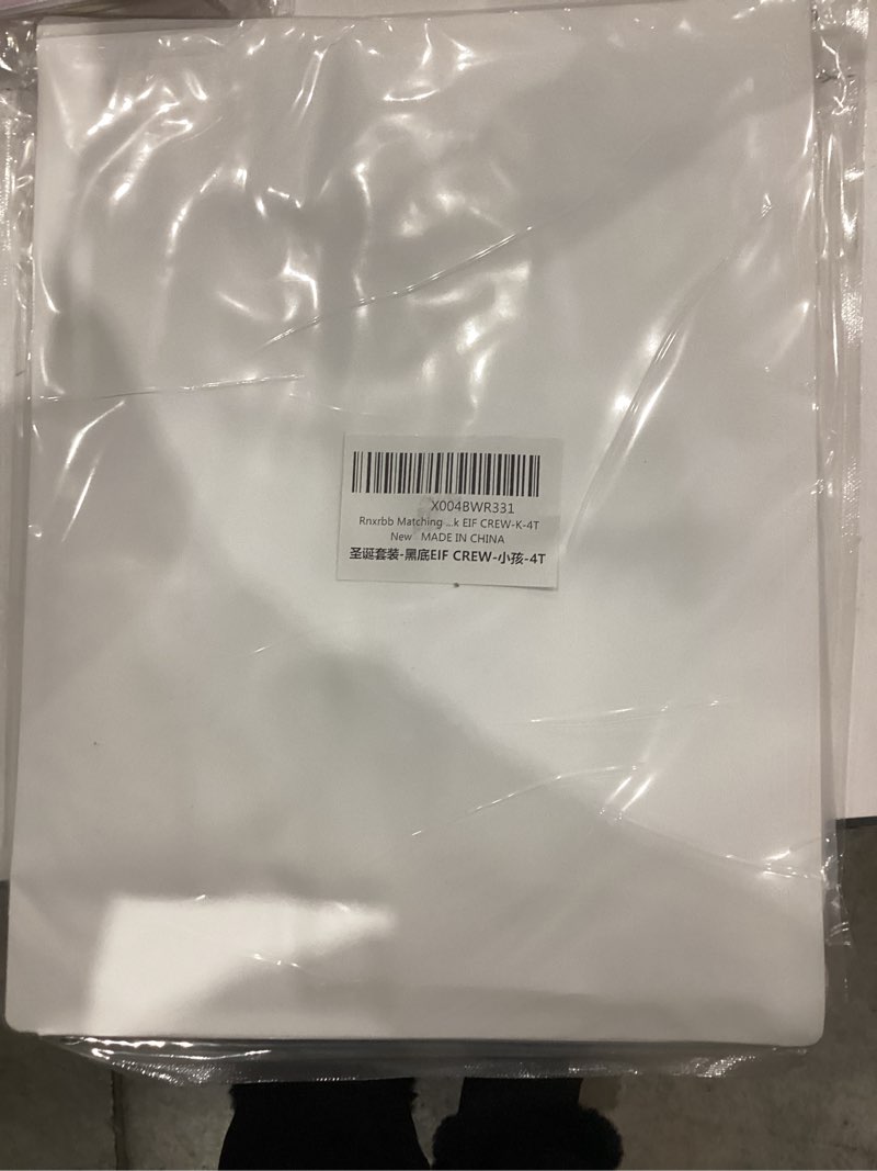 Condition photo showing New/Like New for Rnxrbb 2025 Matching Family Christmas Pajamas Holiday Family Christmas Pjs Set Sleepwear Xmas Jammies Men Women Kids Couples Kid 4T Black Eif Crew