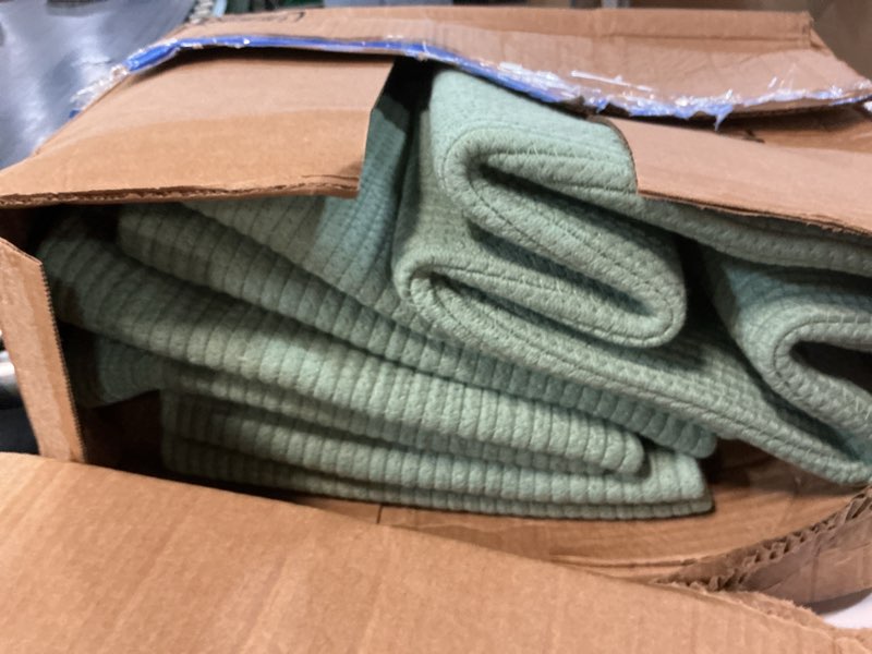 Condition photo showing Good Condition for ubbcare set of 4 storage basket-13 x 13 x 13 in, cotton rope basket for shelves, toys, book, cube storage bins with handles, woven storage basket for organizing, green 4pack-13 x 13 x 13 inch green