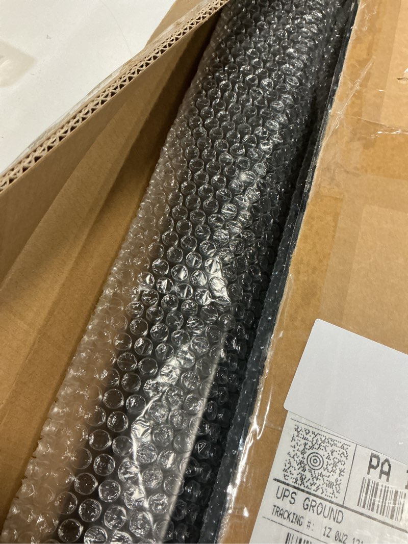 Condition photo showing Good Condition for black straight spring loaded mud flap hanger set 2.5" bolt spacing 30" length with aluminum reflective tapes fit for semi trucks trailers, 2 pcs 2-1/2" steel