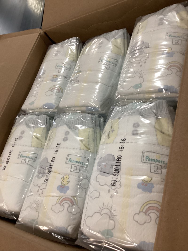 Condition photo showing New/Like New for Pampers Baby Diapers - Swaddlers - Size 2, 186 Count, Ultra Absorbent Disposable Infant Diaper