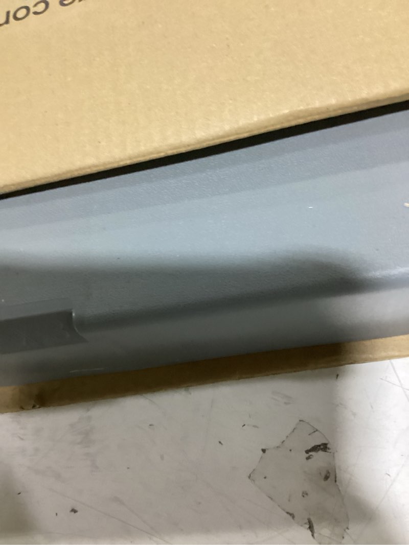 Condition photo showing As Is for mini split pad for condenser: ground base for air conditioner outdoor condenser units, plastic equipment pad for ductless minisplit heat pump systems havc, gray, 24'' x 24'' x 3'' 24" x 24" x 3"