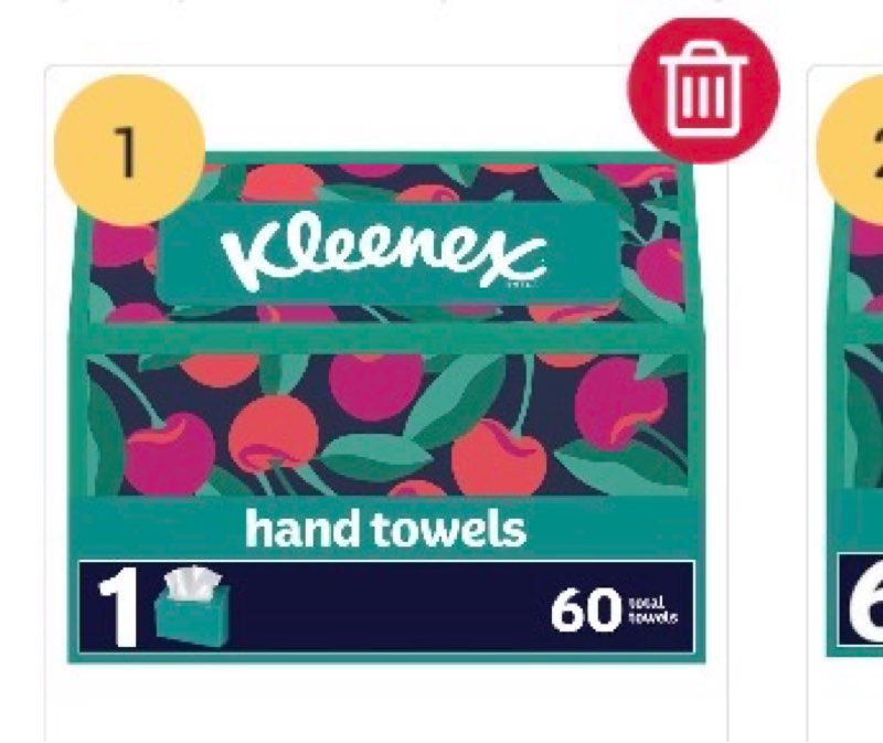 kleenex disposable hand towels  8  width x 9.1  length  1-ply  60 count  6 / carton