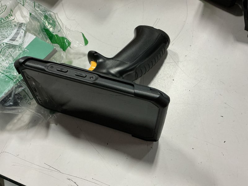 Condition photo showing Good Condition for svantto android 13 barcode scanner with pistol grip, 1d/2d/qr bar code scan engine, 4+64gb, bluetooth 5.1, wi-fi 6, 4g lte, nfc, 5000mah big battery 5.5" handheld rugged pda scanner for wms management