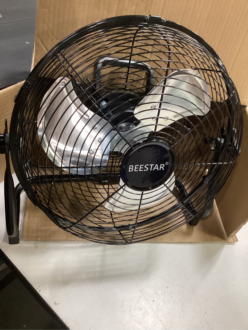 Condition photo showing Good Condition for beestar rechargeable floor fan, 12-speed battery operated, 15600mah, 48-hour runtime, 360° tilt, metal blade (12 inch)