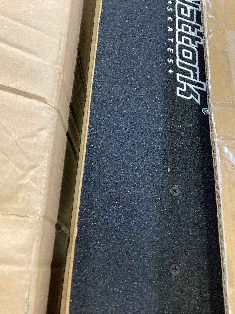 Condition photo showing Good Condition for nattork 31 inch complete skateboard, standard skateboards for beginners, wood 9 layer canadian maple trick skate boards for boys girls youth teens adults check