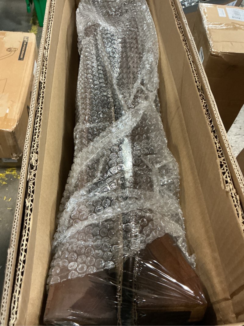 Condition photo showing New/Like New for 60 inch ceiling fan without light ?wood indoor outdoor ceiling fans no light for patios living room bedroom porch big ceiling fan for flat sloped ceiling(walnut) deep walnut blades + black body 60inch