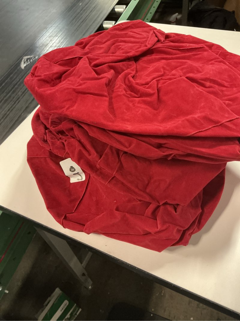 Condition photo showing As Is for Jetec 3 Pcs 32 Inch Giant Velvet Christmas Inflatable Balls Ornament Flocked Xmas PVC Inflatable Flocked Ball Ornaments for Christmas Holiday Outdoor Blow up Yard Decor(Red)