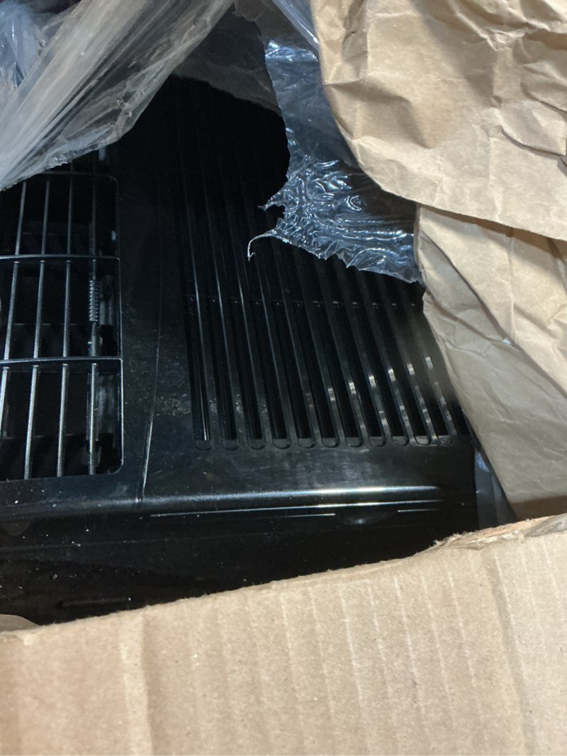 Condition photo showing As Is for GE Electronic Window Air Conditioner 6000 BTU, Black, Efficient Cooling for Smaller Areas Like Bedrooms and Guest Rooms, 6K BTU Window AC Unit with Easy Install Kit 6,000 BTU Electronic Controls Black