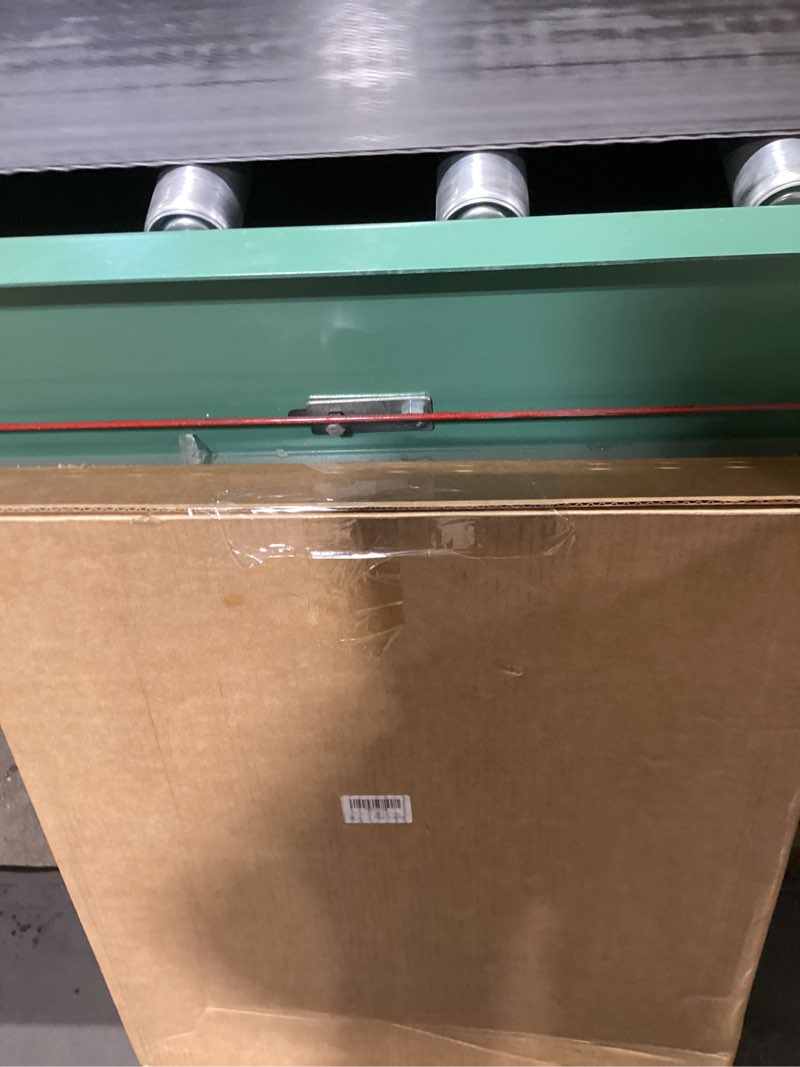 Condition photo showing As Is for Clear Acrylic Pet Dog Gate - Folding Transparent Gates for Small Dogs Pets - Freestanding Foldable T