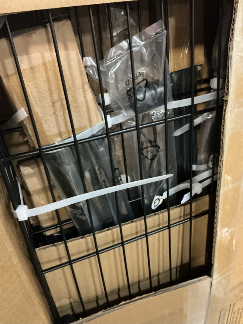 Condition photo showing New/Like New for VIPEK V2 Heavy Duty Clothes Rack, Portable Metal Clothing Racks with 4 Tiers Adjustable Wire Shelving & 3 Hanging Rods, Freestanding Wardrobe Portable Closet Rack, Max Load 700LBS, Black Black V2