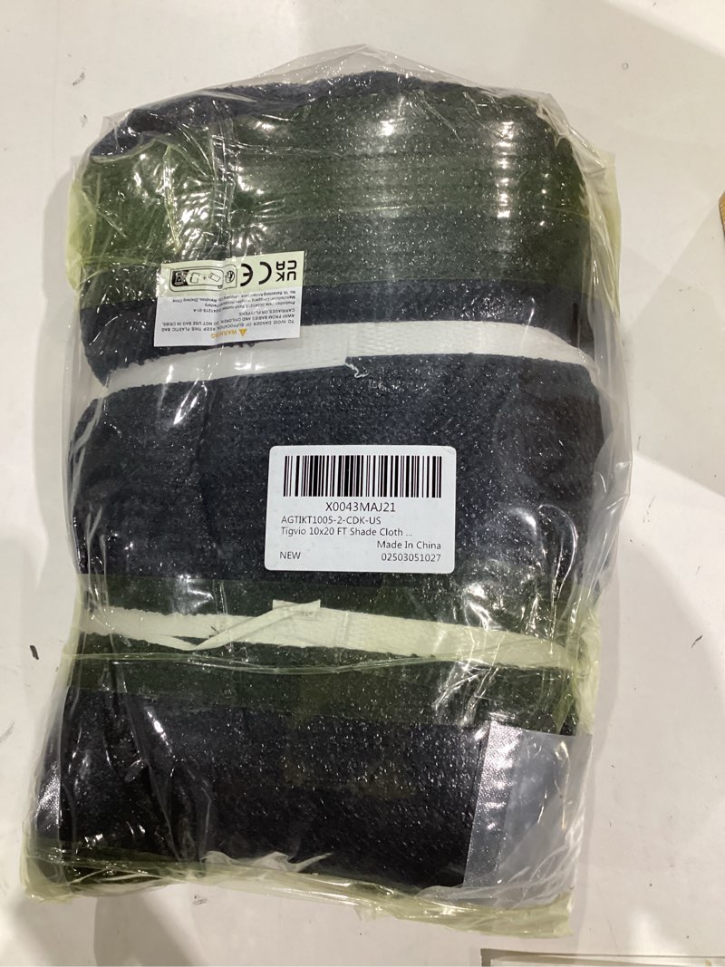 Condition photo showing New/Like New for 9.8x18.7FT Garden Shade Cloth - 55% Sun Resistance with HDPE Material, Reinforced Grommets. Ideal for Greenhouse, Plant, Pergola, Backyard Patio Sunshade