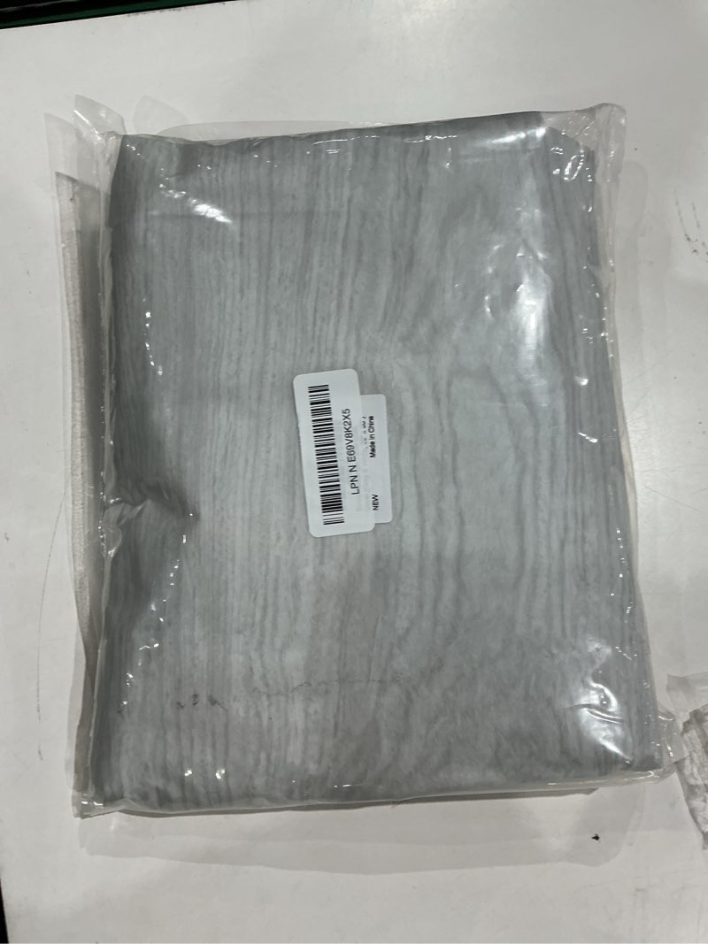 Condition photo showing Good Condition for smiry rectangle table cloth cover, waterproof elastic fitted picnic tablecloth for 5 foot tables, wipeable flannel backed vinyl tablecloths for camping, dining, outdoor (dark grey, 30" x 60") 60" x 30" (rectangular) dark grey