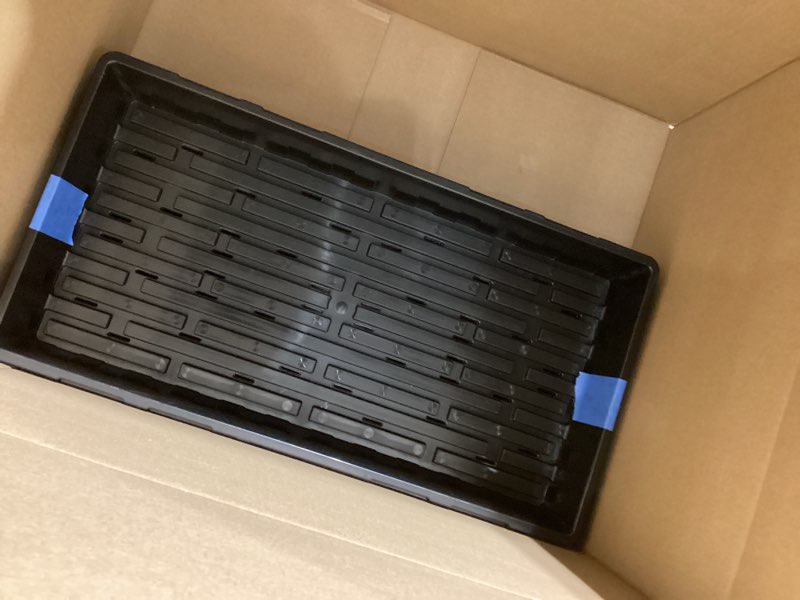 Condition photo showing Good Condition for Bootstrap Farmer 1020 Trays - Extra Strength No Holes, 5 Pack, for Propagation Seed Starter, Plant Germination, Seedling Flat, Fodder, Microgreens