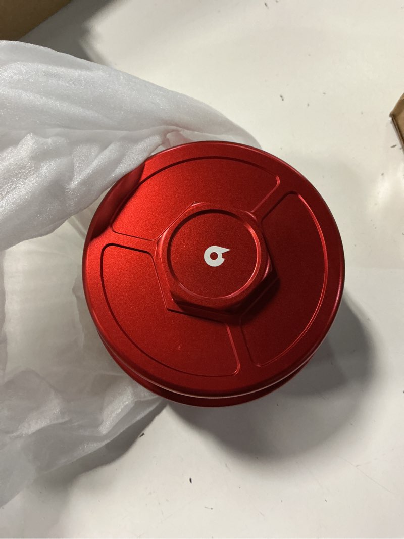 Condition photo showing New/Like New for bevinsee oil filter cover cap with seal o-ring 11421744000 compatible with bmw m52 m54 engine e36 e39 e46 e60 e61 e53 e83 e85 323i 325i 325xi 328i 330i 525i 528i 530i x3 x5 z3 z4, aluminum red