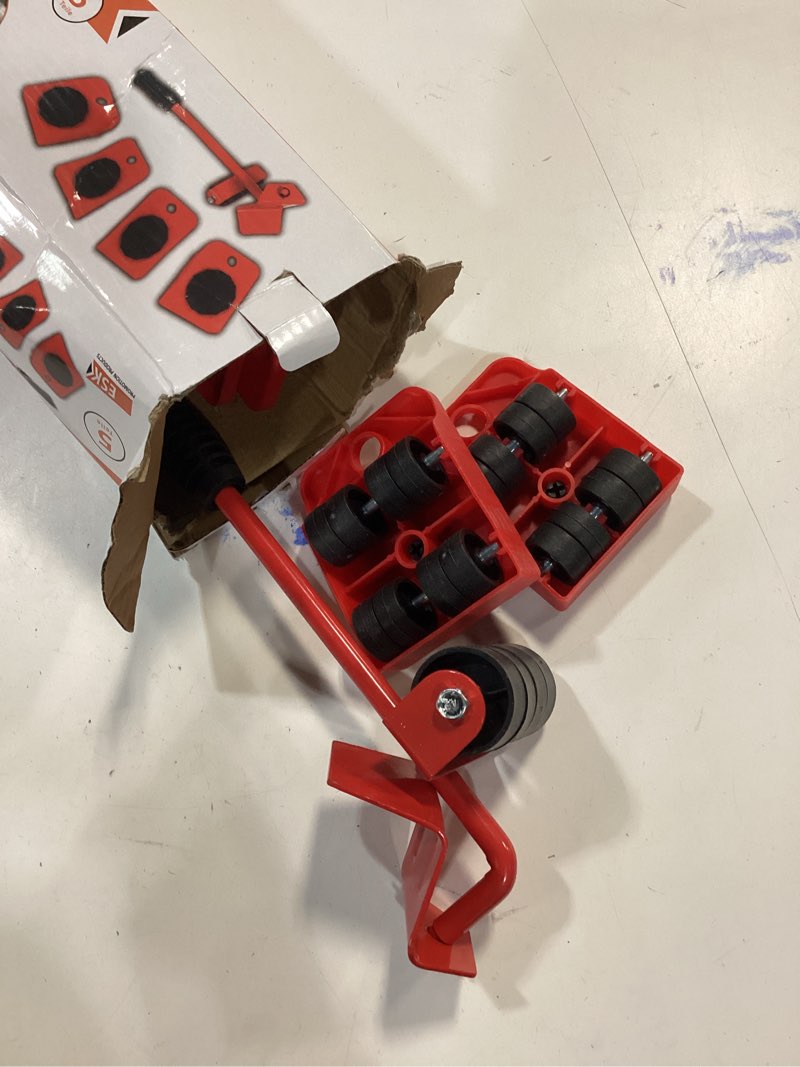 Condition photo showing As Is for Furniture Lift Mover Tool Set - Heavy Furniture Movers with Wheels, Heavy Item Movers Sliders Furniture Lifter Tool for Furniture, Coffee Tables, Refrigerators, Washing Machines