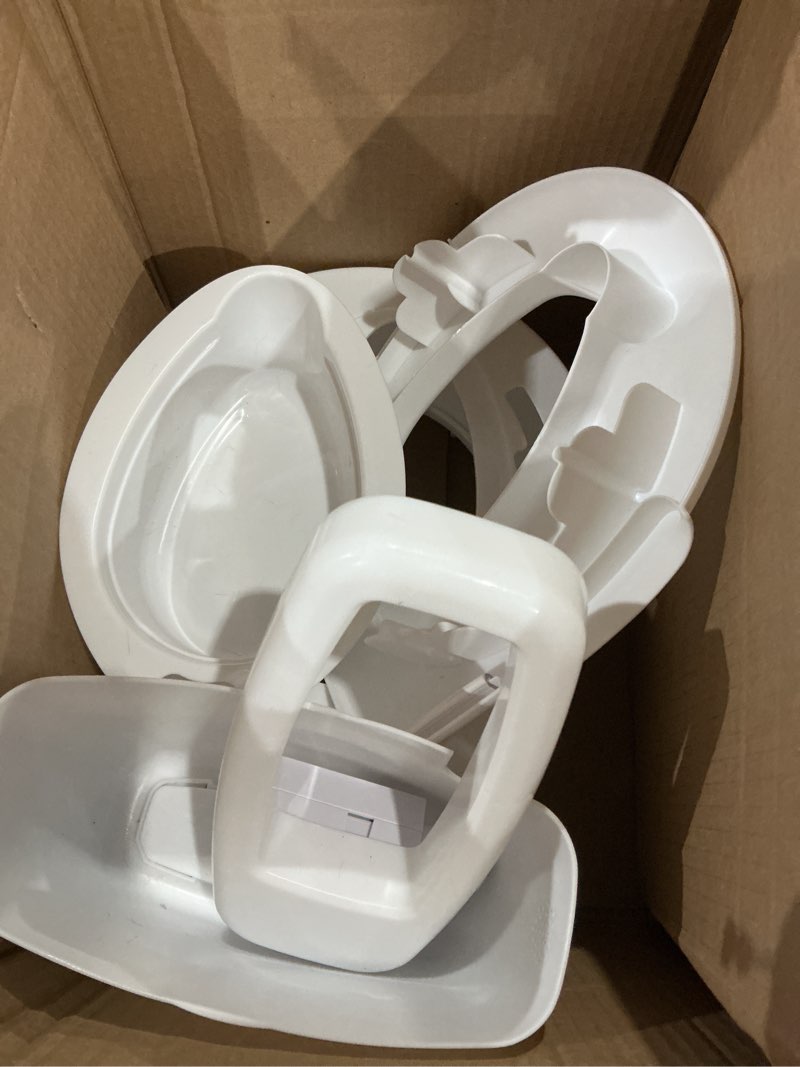 Condition photo showing As Is for summer infant by ingenuity my size potty pro in white, toddler potty training toilet, lifelike flushing sound, for ages 18 months+, up to 50 pounds