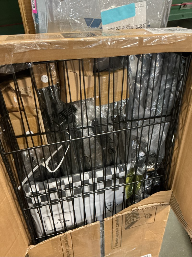 Condition photo showing As Is for FUTASSI Clothing Rack with Cover, P1C Rolling Closets with Wheels, Metal Garment Rack for Hanging Clothes, Clothing Storage Wardrobe with Cover, 36.2" W x 16.5" D x 80.5" H, Black, Load 450 Pounds Black Rack With Black Cover