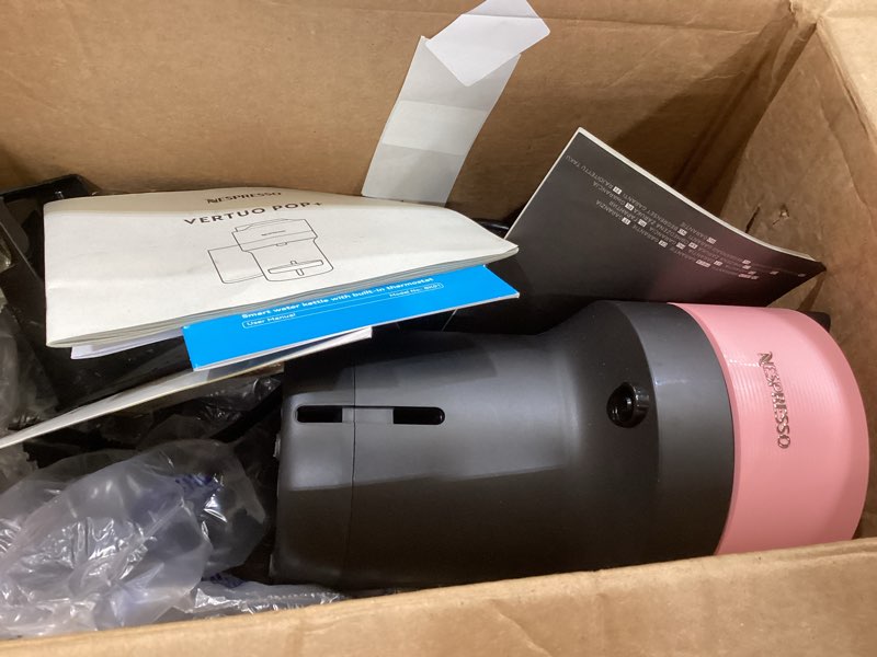 Condition photo showing Good Condition for nespresso vertuo pop+ coffee and espresso maker by de'longhi, candy pink machine only candy pink