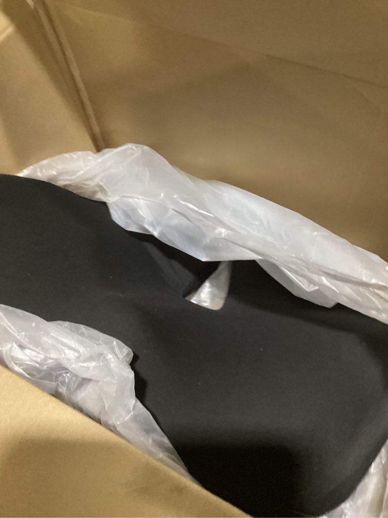 Condition photo showing As Is for Seat Cushion, Wide & Soft Support Memory Foam Cushion for Office Chair, Desk Chair, Car Seat, Airplane, Ergonomic Sciatica, Hip & Tailbone Pain Relief Cushion for Long Sitting Gray