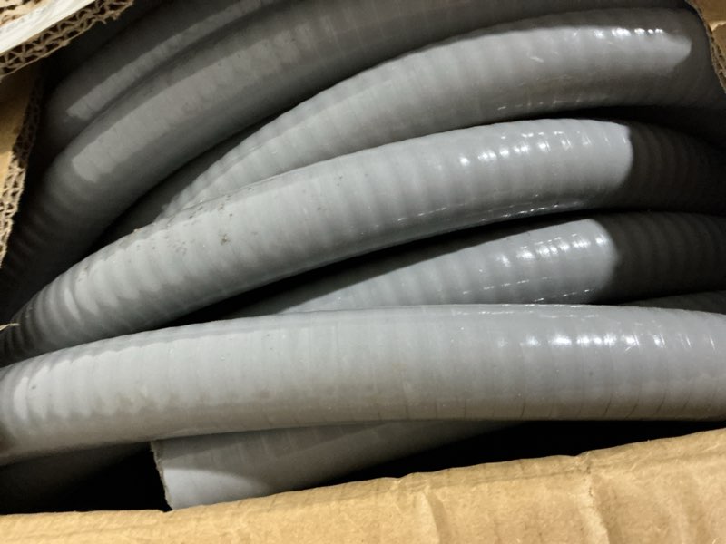 Condition photo showing As Is for liquid-tight conduit and connector kit - 3/4 inch75 ft non metallic liquid tight electrical conduit