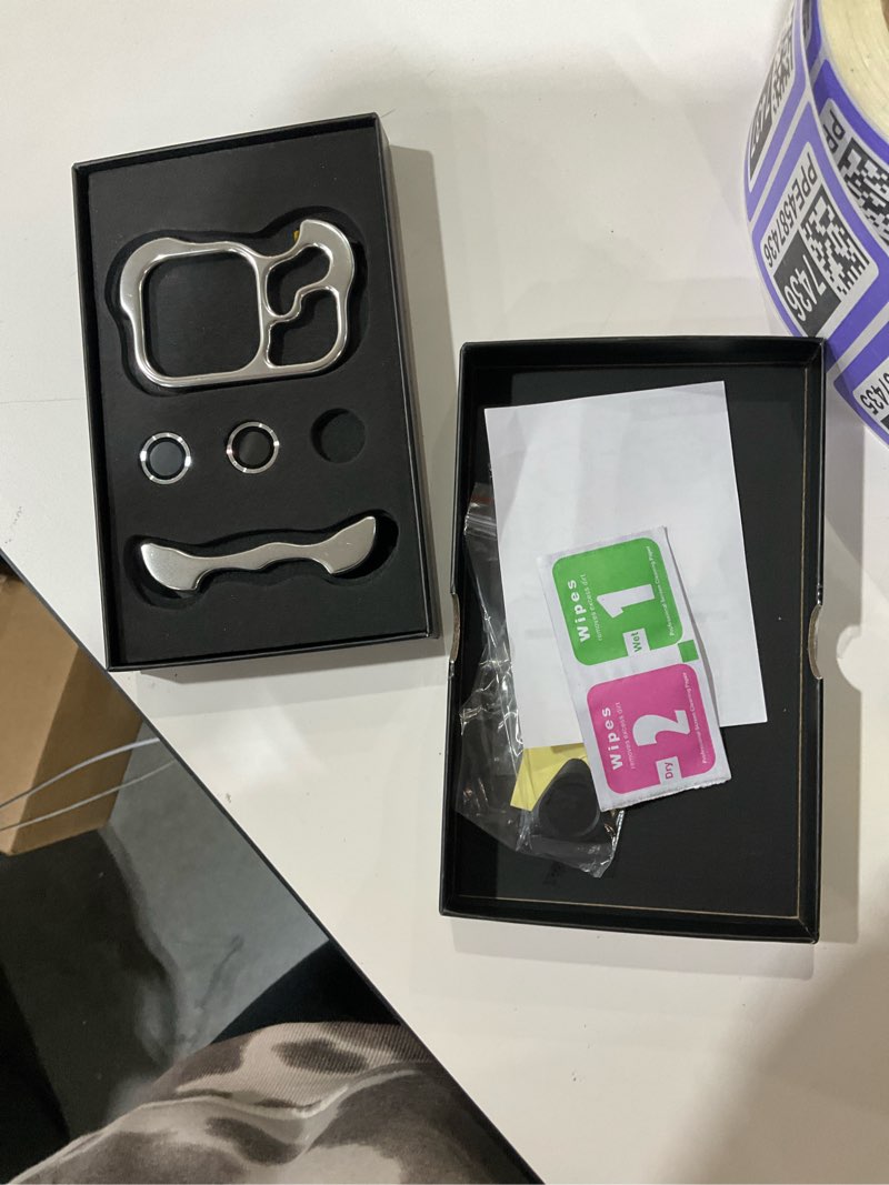 Condition photo showing As Is for Phone Case Compatible with iPhone 17 Pro Compatible with Lens Camera Protection, Frameless Minimalist Design, Extremely Highlighting Personality. Aluminum silver iPhone 17 Pro