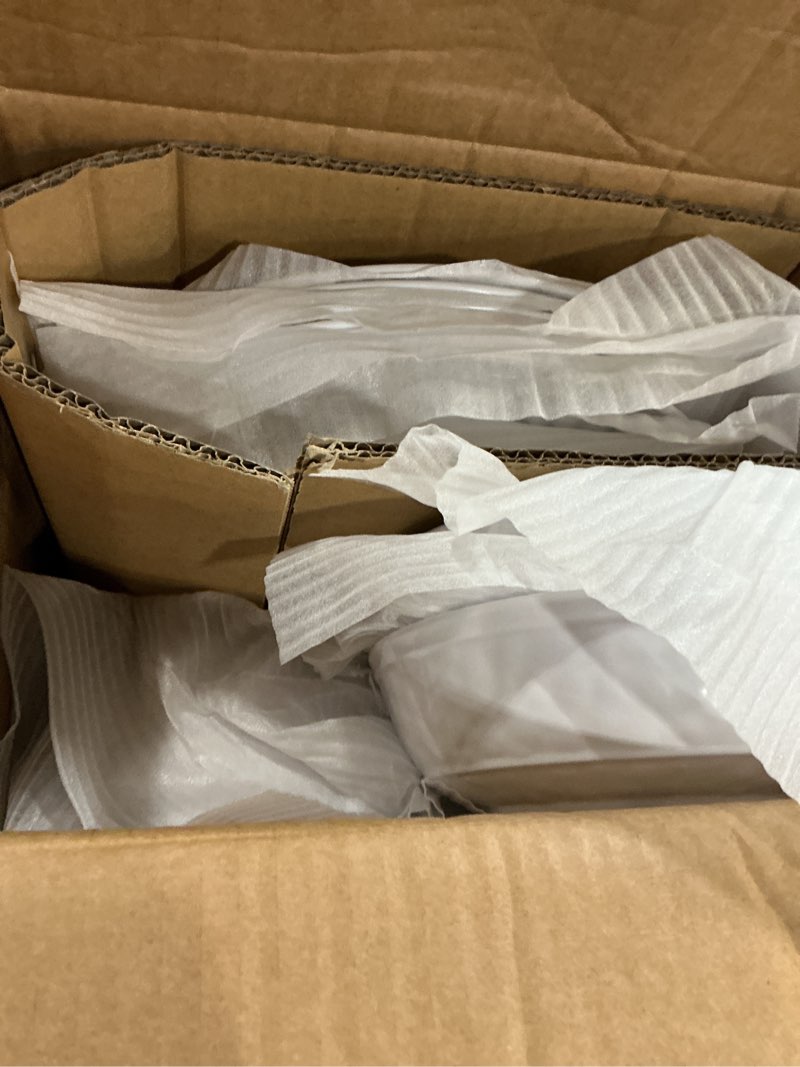 Condition photo showing New/Like New for TP Dinnerware Set, 18-Piece Melamine Dishes Set, Dinner Service for 6 with Bowls and Salad Dinner Plates, White