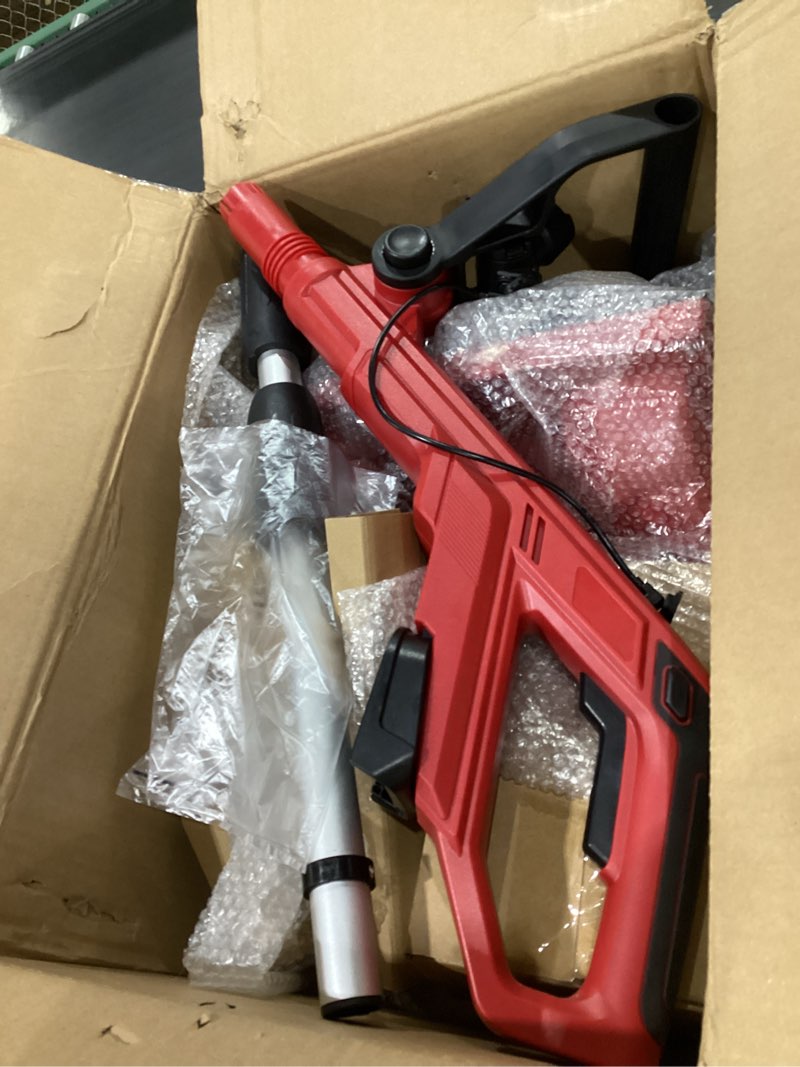Condition photo showing Good Condition for NOT TESTED 12\" Cordless Snow Shovel Compatible with Milwaukee 18v Battery, Electric Snow Blower for Driveway Walkways Snow Removal, LED Work Light, 20Ft Throw Distance, -30°~30° Adjustable Direction (Tool Only) 12-Inch (Bare Tool) Red - Compatible with Milwaukee 18V Battery