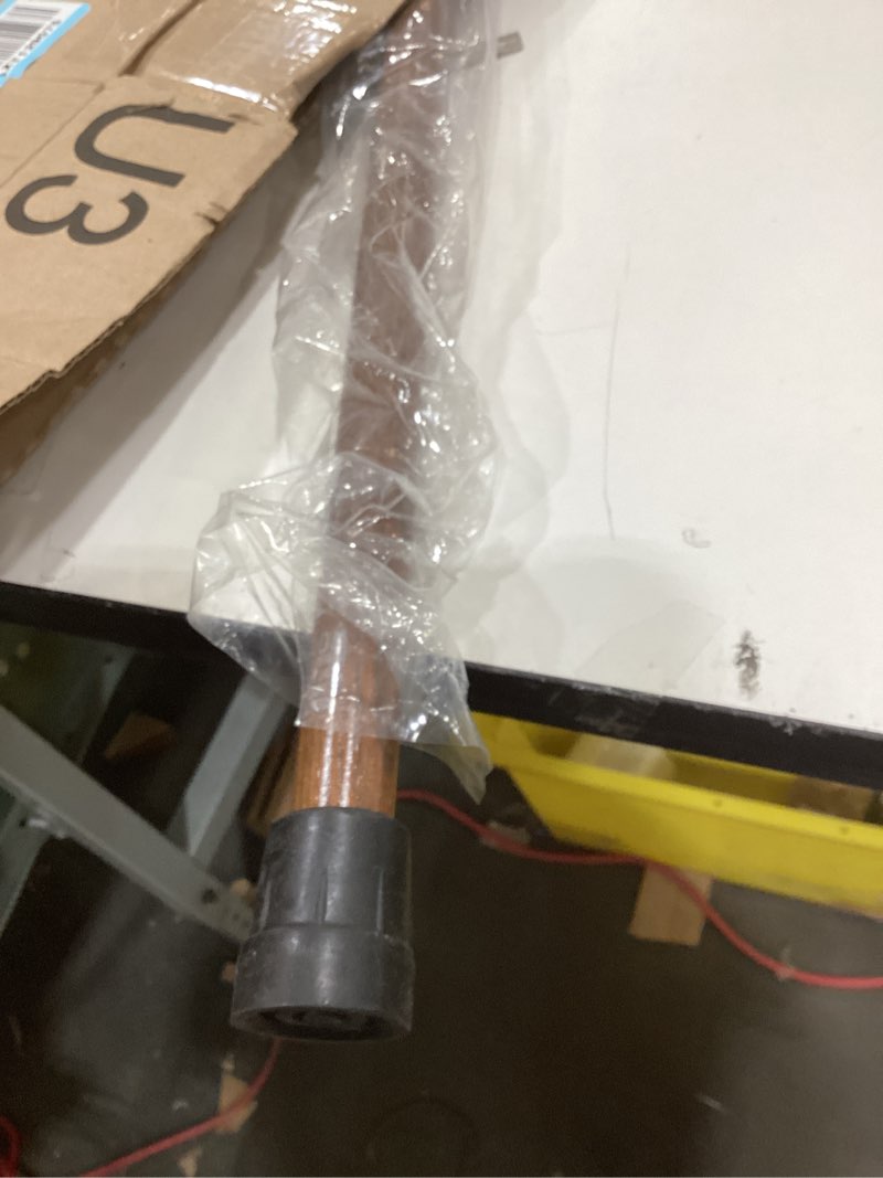 Condition photo showing As Is for DMI Round Handle Wood Cane, Wooden Walking Cane with Rubber Tip, Durable and Warp Resistant Walnut Wooden Walking Stick, Lightweight and Strong, Holds up to 250 lbs, Made in the USA Walnut 1 Count (Pack of 1)