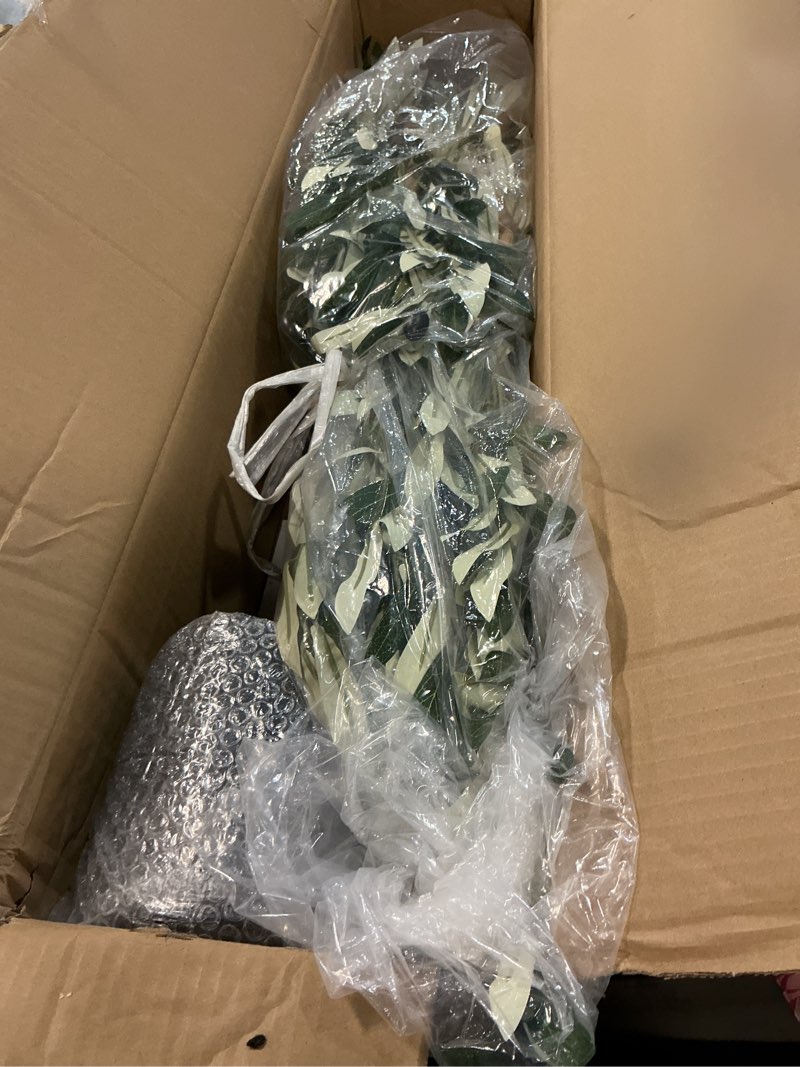 Condition photo showing New/Like New for Tall Faux Olive Tree?6Ft(72in) Realistic Texture Potted Silk Artificial Olive Tree? Fake Olive Trees Indoor Outdoor for Home Office Living Room Bedroom Foyer Porch Decor. 1 6ft