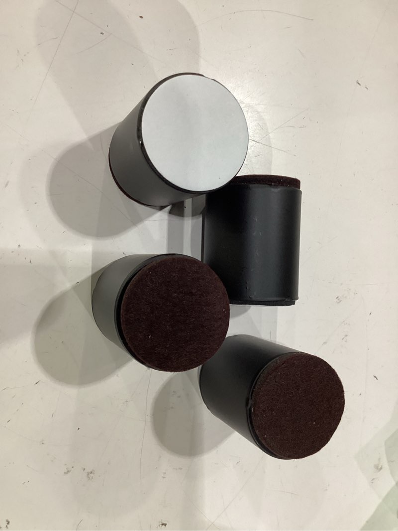 Condition photo showing Good Condition for 2" self adhesive bed and furniture risers,steel bed risers to heavy furniture or beds chair table risers,round black 40x52mm(wh) round black 1.57"x2"