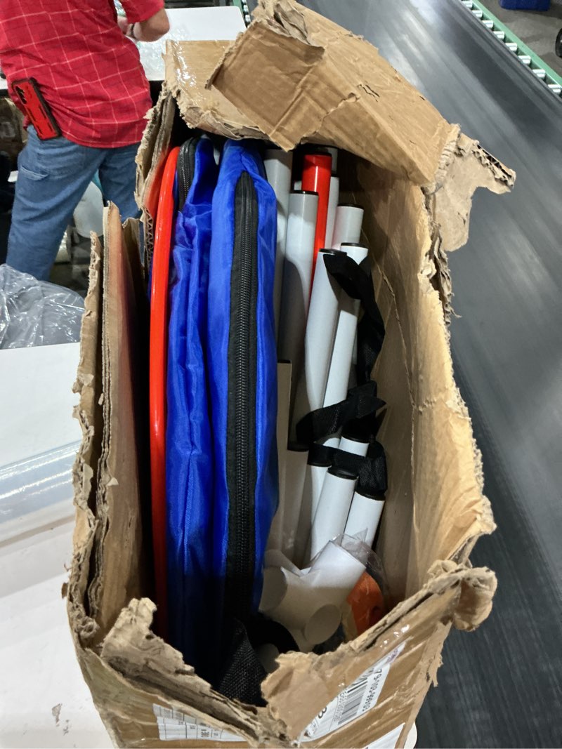 Condition photo showing As Is for Dog Agility Equipment, Dog Agility Course Backyard Set Obstacle Course Backyard Includes Adjustable High Hurdle,6 Weave Poles,Extended Tunnel,Jump Ring,Square Pause Box,2 Balls,Whistle,2 Carrying Bags 10 PCS Upgrade with tunnel