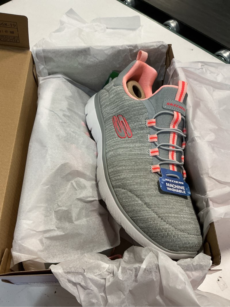 Condition photo showing New/Like New for size 8.5 skechers women's summits-fresh impression slip-on athletic sneaker