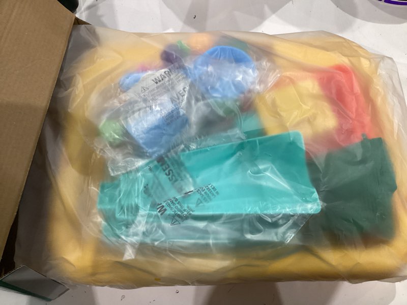 Condition photo showing Good Condition for kitchen sink toys toddlers 3-5, play sink with running water, water table for kids ages 4-8, fishing game outdoor toys pretend role play toys for boys girls 3 4 5 6 7 8 large water table -yellow