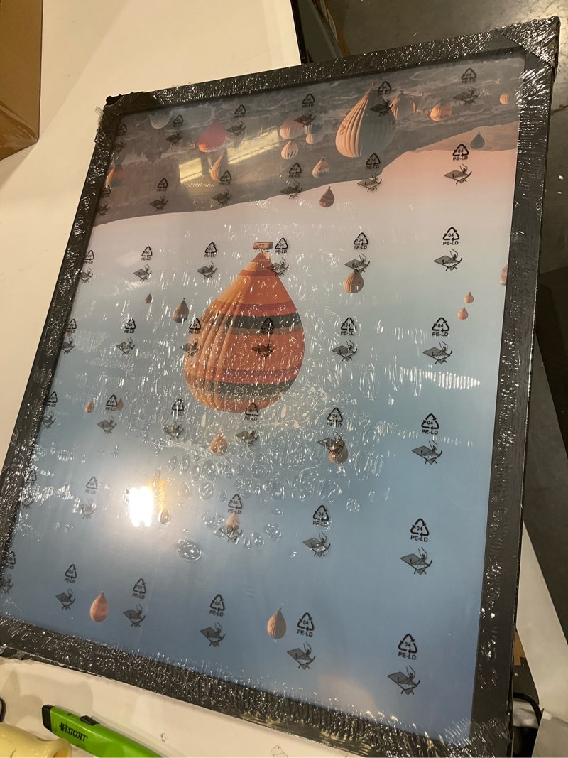 Condition photo showing New/Like New for 16x20 Picture Frame Black for Wall Hanging, Wood 16 x 20 Frame Poster Photo Frame for Wall Horizontally or Vertically, Black, 1 Pack 1 16x20 inch