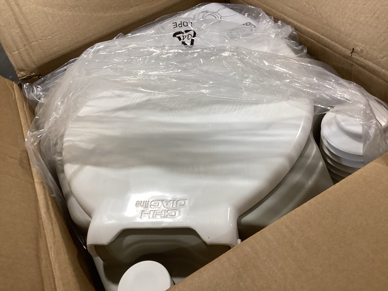 Condition photo showing Good Condition for kohree portable toilet for camping 5.3 gal: 20l cassette toilet porta potty for adults with diagonal elongated bowl seat - leakproof bellows flush pump, large capacity camping toilet for rv trailer 5.3 gal-standard extended diagonal