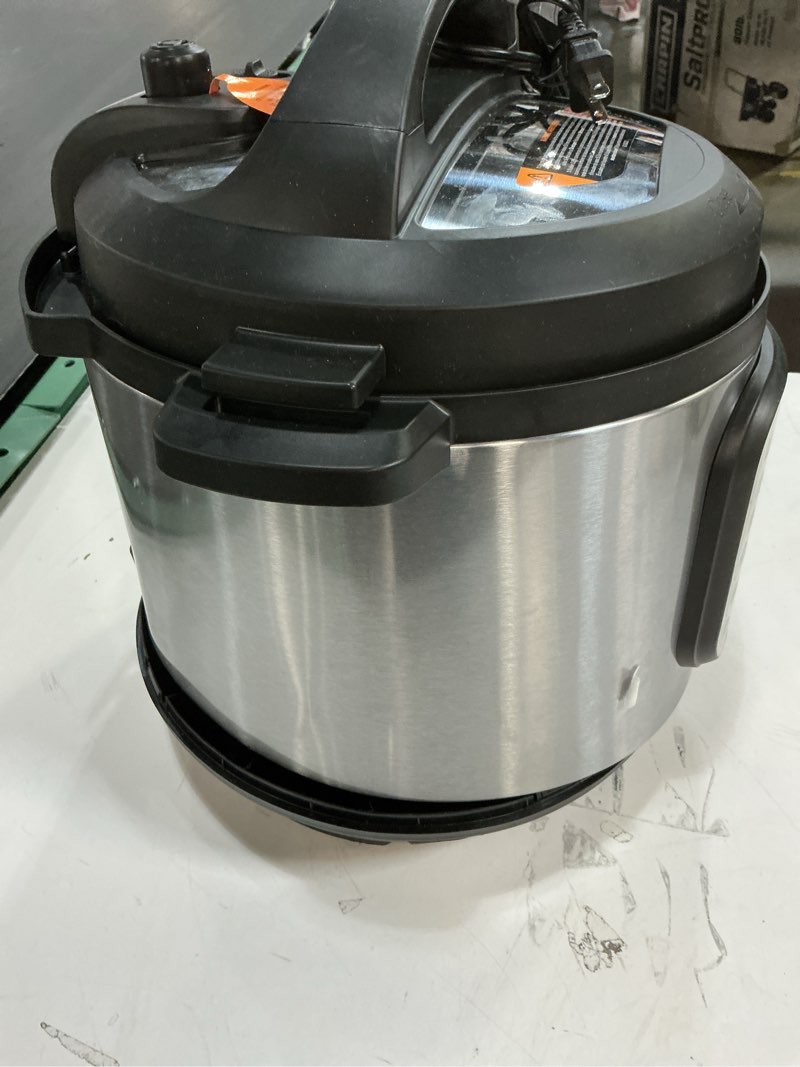 Condition photo showing As Is for Instant Pot Duo 7-in-1 Mini Electric Pressure Cooker, Slow Rice Cooker, Steamer, Sauté, Yogurt Maker, Warmer & Sterilizer, Includes Free App with over 1900 Recipes, Stainless Steel, 3 Quart