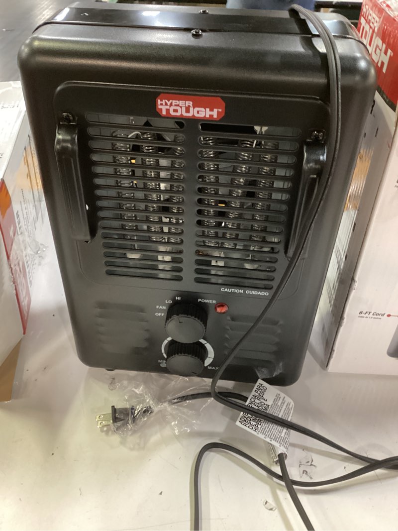 Condition photo showing Good Condition for hyper tough new 1500w milkhouse utility heater